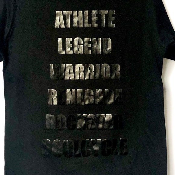 SoulCycle Athlete Mantra Logo black t-shirt - Picture 2 of 5